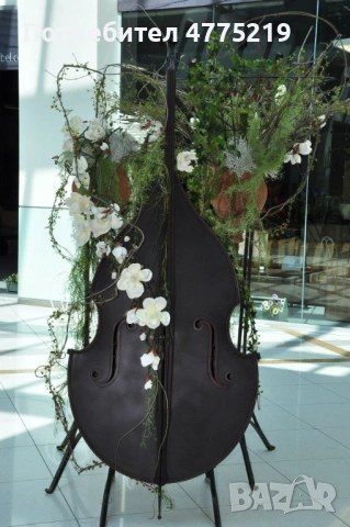 Декоративен контрабас бар шкаф - метал, ръчна изработка, винен шкаф 13 бутилки, снимка 6 - Бюфети - 53948074