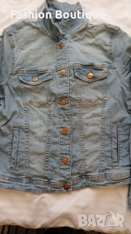 Дамско дънково як, БЕЗ ЗАБЕЛЕЖКИ, размер- М/Л Цена: 30лв, снимка 3 - Якета - 51908232