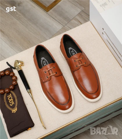 Tods италиански обувки leather , снимка 1