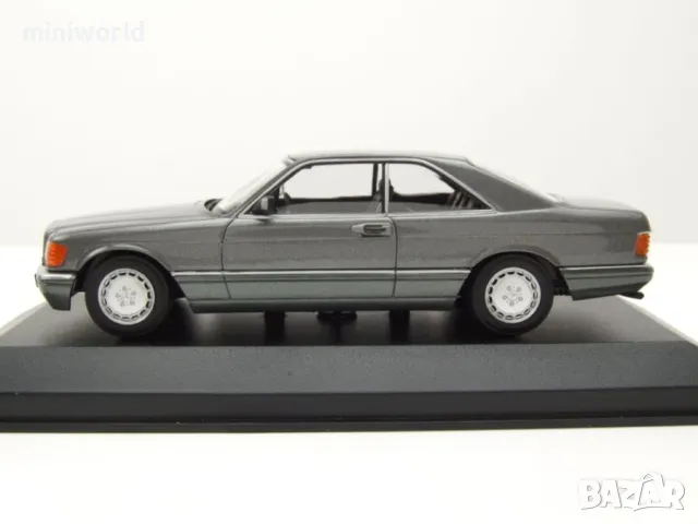 Mercedes-Benz 560 SEC W126 1986 - мащаб 1:43 на Maxichamps моделът е нов в PVC дисплей-кейс, снимка 3 - Колекции - 50011068