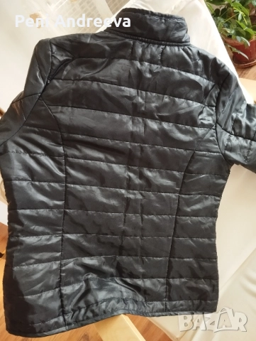 Черно есенно сако, снимка 2 - Сака - 52095263