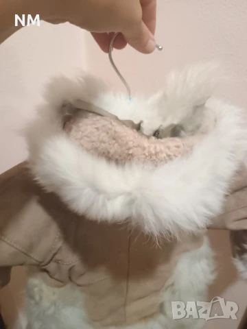 Детско зимно яке естествена кожа кожух, снимка 5 - Бебешки якета и елеци - 30176607