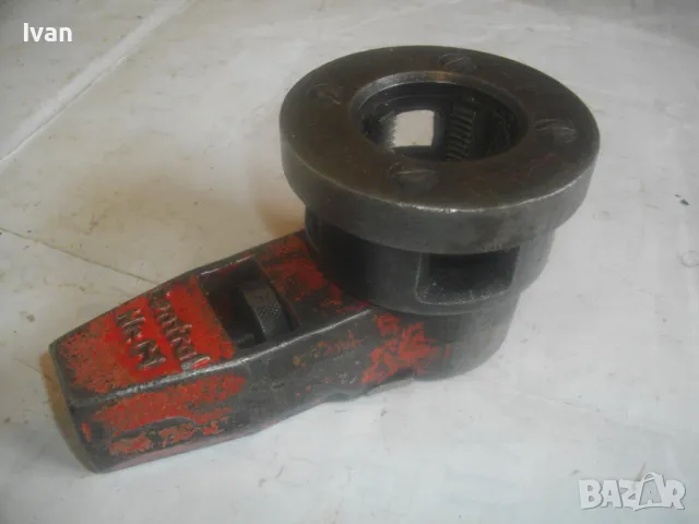 РЕЗБОНАРЕЗНА ТРЕСЧОТКА ВИНТОНАРЕЗКА CENTRAL С ПОСТАВЕНА РЕЗБОНАРЕЗНА ГЛАВА 1" ЗА РЕЗБИ НА ТРЪБИ, снимка 2 - Други инструменти - 50305505