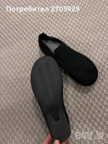 Черни еластични "Боси обувки", снимка 5 - Дамски ежедневни обувки - 51511621