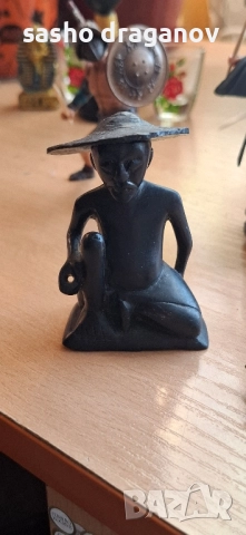 Абаносова дървена фигурка, снимка 2 - Статуетки - 52288740