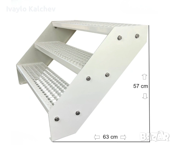 Външни метални стълби | Поцинковани | 5 размера | Готови за монтаж, снимка 5 - Други - 54130571