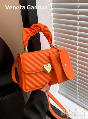 Модерна чантичка в оранжево  , снимка 2 - Чанти - 45543579