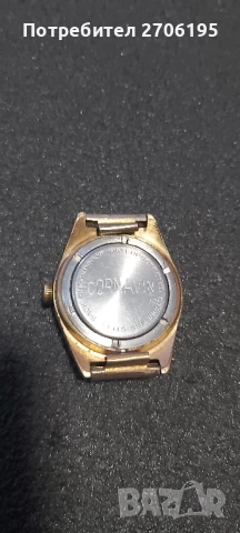 Винтидж руски позлатен механичен часовник Cornavin. Покритие 22 карата, снимка 4 - Мъжки - 51085092