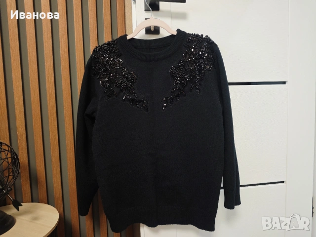 Ефектен дамски пуловер , снимка 3 - Блузи с дълъг ръкав и пуловери - 53139390