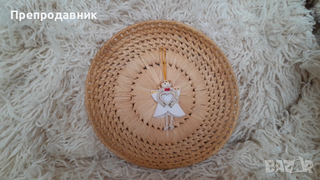 Ръчно изработени текстилни висулки - Ангелче, Звездичка и Коледарче, снимка 6 - Декорация за дома - 54252777