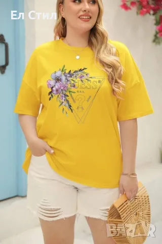 ⭐️#Дамски #тениски #памук
⭐️Цена 27.00лв.
⭐️Права кройка
⭐️Размери xs s m l xl xxl xxxl xxxxl xxxxxl, снимка 14 - Тениски - 49787848