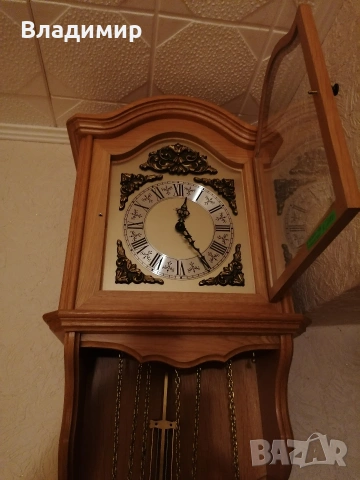 Часовник стенен Уестмистърски Франц Хермле, снимка 9 - Антикварни и старинни предмети - 53514320