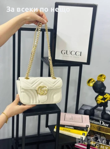 Gucci Дамска Чанта Гучи - Налични Различни Цветове Код A632, снимка 10 - Чанти - 50588458