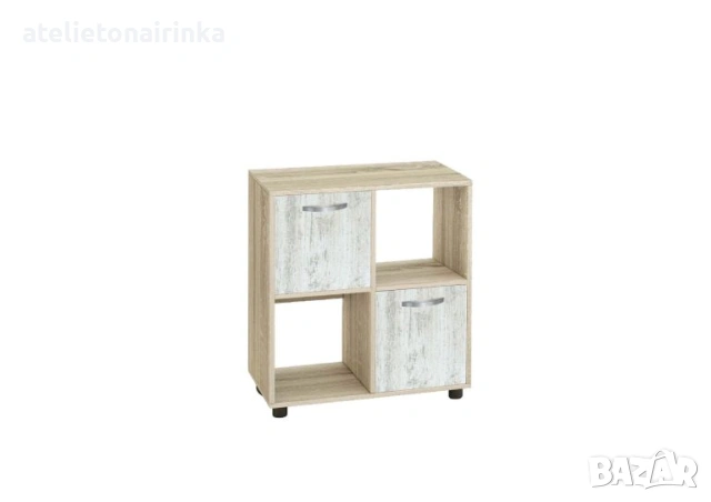 Етажерка Кубо 4 с две вратички постформинг, снимка 6 - Етажерки - 46445053