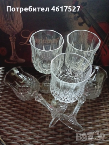 Френски кристални чаши, снимка 6 - Чаши - 51993432