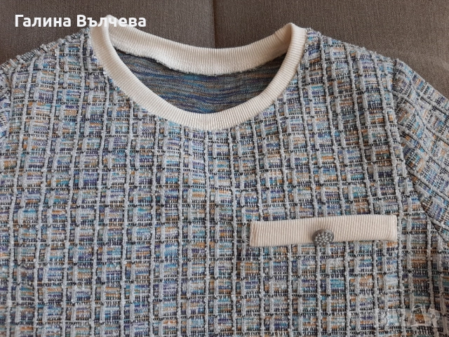 Дамска блуза с къс ръкав, М, снимка 2 - Тениски - 52346452