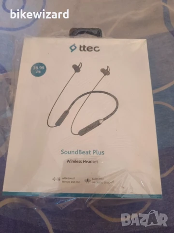 Безжични слушалки Ttec Soundbeat Plus Black НОВИ, снимка 1
