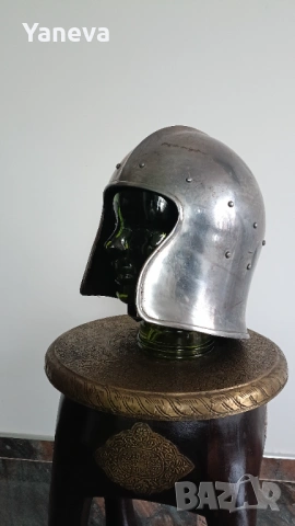 Рицарски, средновековен , шлем Барбута . , снимка 13 - Бойно оръжие - 53891157