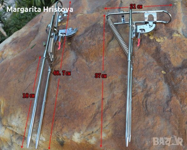 Автоматичен държач за въдица с двойна пружина от неръждаема стомана, снимка 4 - Въдици - 45371665