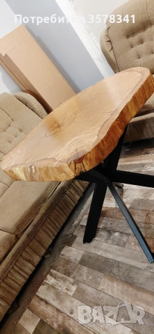 Ръчно изработена трапезна маса от масив дъб, снимка 6 - Маси - 53569050