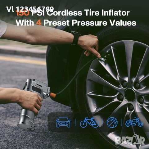 Автомобилен стартер и въздушен компресор 5-в-1, снимка 4 - Аксесоари и консумативи - 53816165