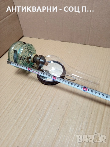 Соц Стара Газена Лампа Фенер С Огледално Отражение. НОМЕР 708., снимка 9 - Антикварни и старинни предмети - 53515128
