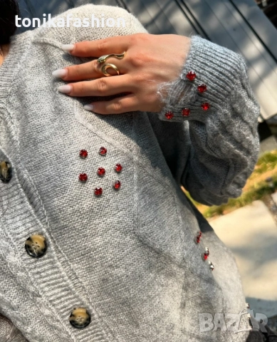 Мека сива жилетка , снимка 3 - Жилетки - 52481116