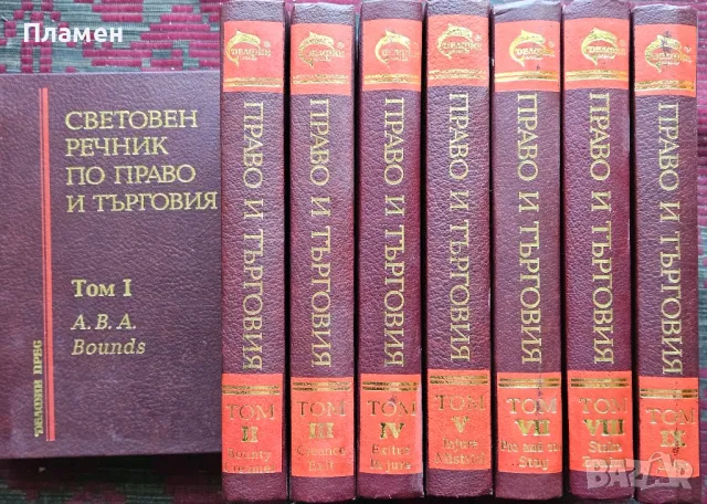 Световен речник по право и търговия. Том 1-9 (липсва том 6)