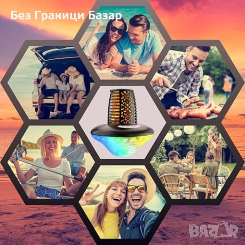 Нова водоустойчива плаваща колонка IP68 за басейн/джакузи RGB 10W TWS, снимка 7 - Bluetooth тонколони - 53565850