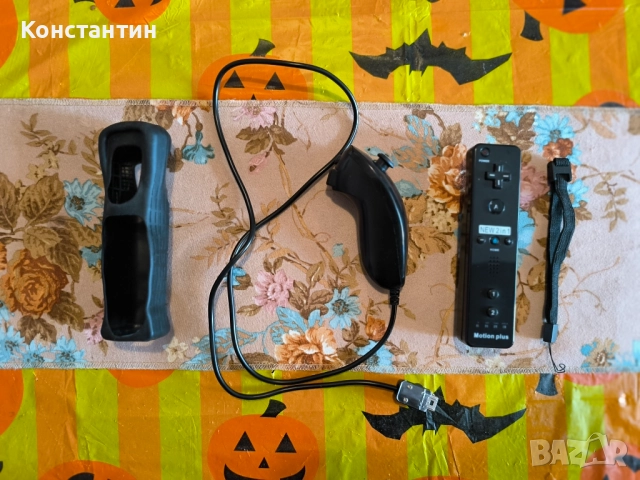 Комплект Wii Дистанционно + Wii Нунчук контролер / Wii Remote control + Wii Nunchuk, снимка 2 - Аксесоари - 52086403