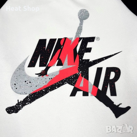 Мъжка блуза Nike Air Jordan Jumpman Classic Fleece Sweatshirt, снимка 2 - Блузи - 53380376