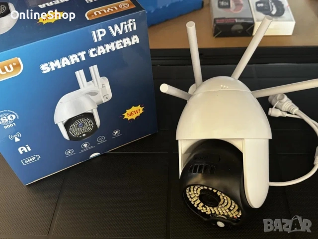 ПРОМО!!! Водоустойчива WIFI FULL HD 68 LED 320° въртяща се камера, снимка 7 - Друга електроника - 53130303