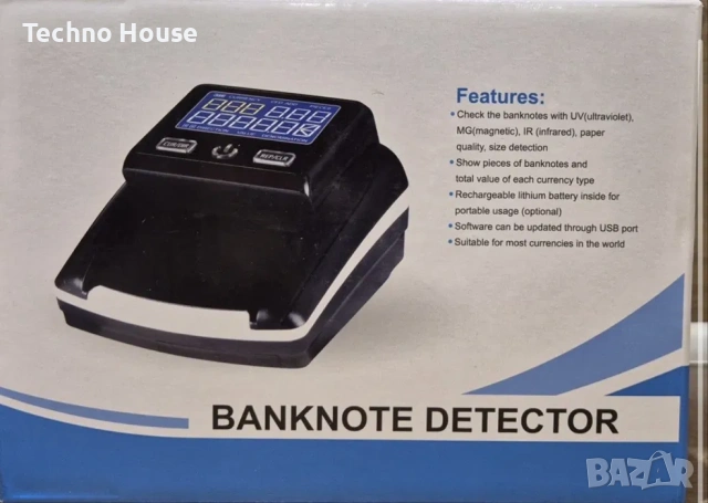 Детектор - Устройство за проверка на банкноти - евро - долари, снимка 3 - Друга електроника - 53171555