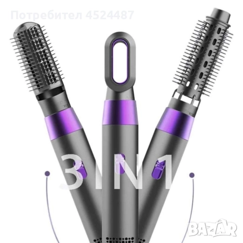 Сешоар с отрицателни йони 3в1,маша,сешоар,гребен,3000W, снимка 2 - Сешоари - 52620896