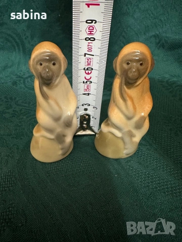 Руски порцелан-статуетка Маймунка на ЛФЗ Ломоносов, снимка 2 - Колекции - 53867078