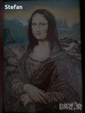 Гоблен "Мона Лиза", снимка 7 - Гоблени - 6446403