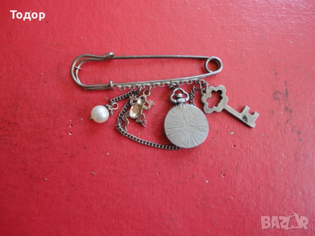 Старинна брошка игла 3, снимка 4 - Други - 52671845