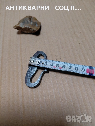 Комплект Стар Ръчно Кован Чакмак С Кремъчен Камък. НОМЕР 1441., снимка 6 - Антикварни и старинни предмети - 54175911