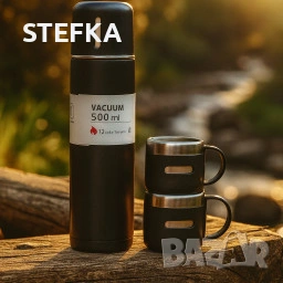 Термос с три чаши, снимка 3 - Термоси - 53125752