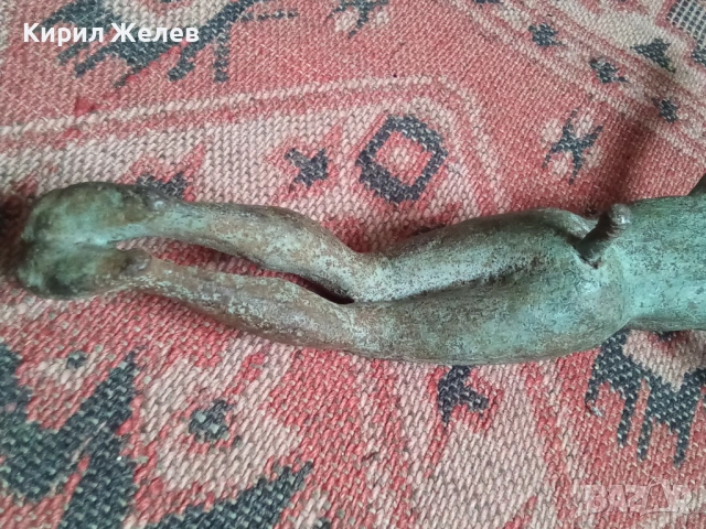 Стара метална фигура на Исус Христос 53662, снимка 6 - Други ценни предмети - 53392925