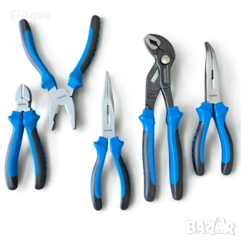 Професионален комплект клещи 5 части HAWEK, снимка 3 - Други стоки за дома - 53127782