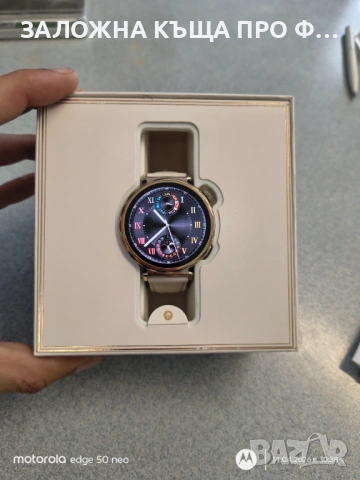  SMART WATCH HUAWEI GT5 WHITE JNA-B19L SMART WATCH HUAWEI GT5 WHITE JNA-B19L SMART WATCH HUAWEI GT5 , снимка 2 - Смарт часовници - 54187884