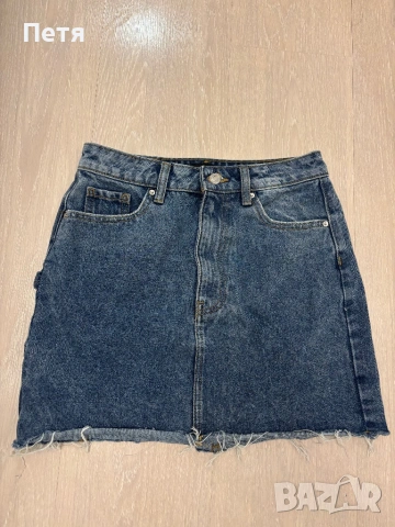 Къса дънкова пола 