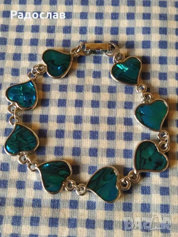 гривна с цветен седеф, снимка 2 - Гривни - 50246034