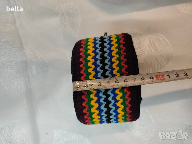 Автентичен тъкан пояс (за народна носия), снимка 3 - Антикварни и старинни предмети - 53643599