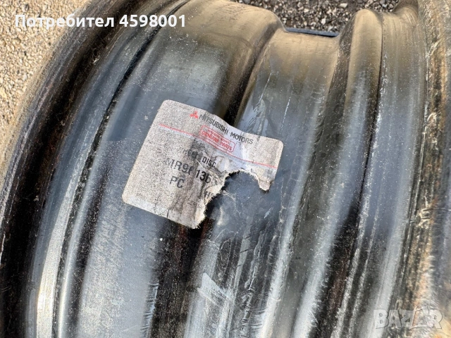 4бр.Оригинални железни джанти 14цола 4x114.3 за Mitsubishi Colt,Lancer, снимка 7 - Гуми и джанти - 53874995