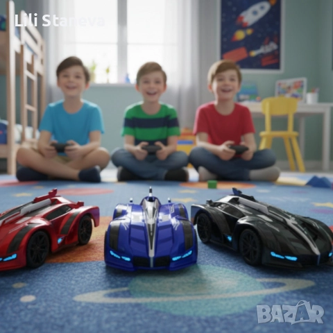 Антигравитационна каскадьорска кола – кара по стени, таван и под Stunt Car 360°. , снимка 4 - Коли, камиони, мотори, писти - 52526589