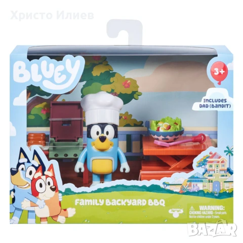 BLUEY Барбекю на двора с фигура Блуи