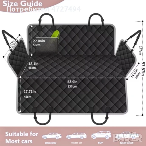 Безопасна преграда за куче в автомобил – край на хаоса, снимка 2 - Терариуми и оборудване - 53342280