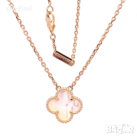 Златно колие Van Cleef 6,29гр. 46,0см. 14кр. проба:585 модел:37769-3, снимка 2 - Колиета, медальони, синджири - 53798818